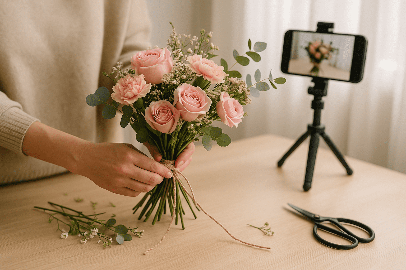 カテゴリー画像ーアレンジ＆ハウツー（花束の扱い・撮影）